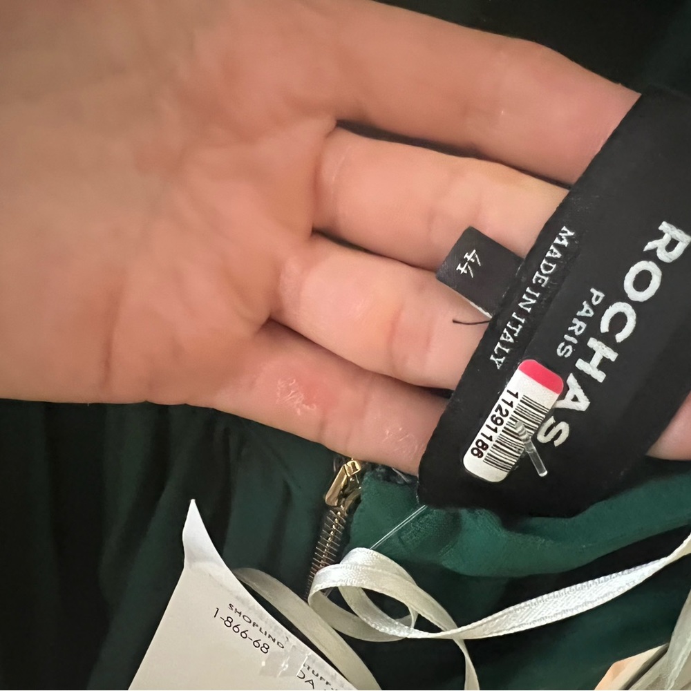 Gorgeous open back designer dress Rochas Paris